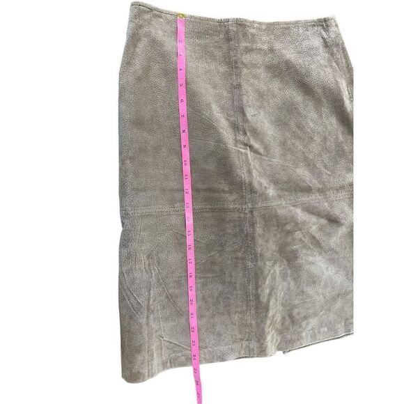 St. John’s bay vintage suede leather brown pencil skirt size 8 - Picture 4 of 5
